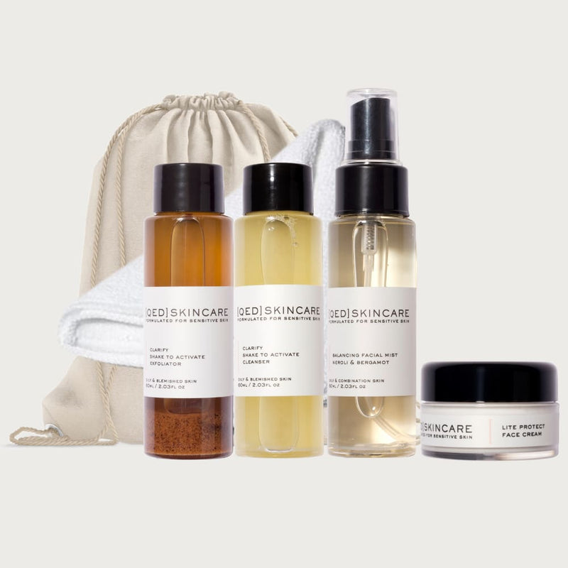 TRAVEL ESSENTIALS SET [OILY + BLEMISHED SKIN] - face-cleanse